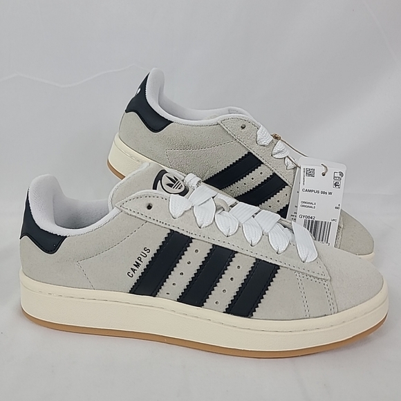 adidas Shoes - NEW Adidas Womens Campus 00s Shoes Originals Sneakers Crystal White Black Sz 7.5